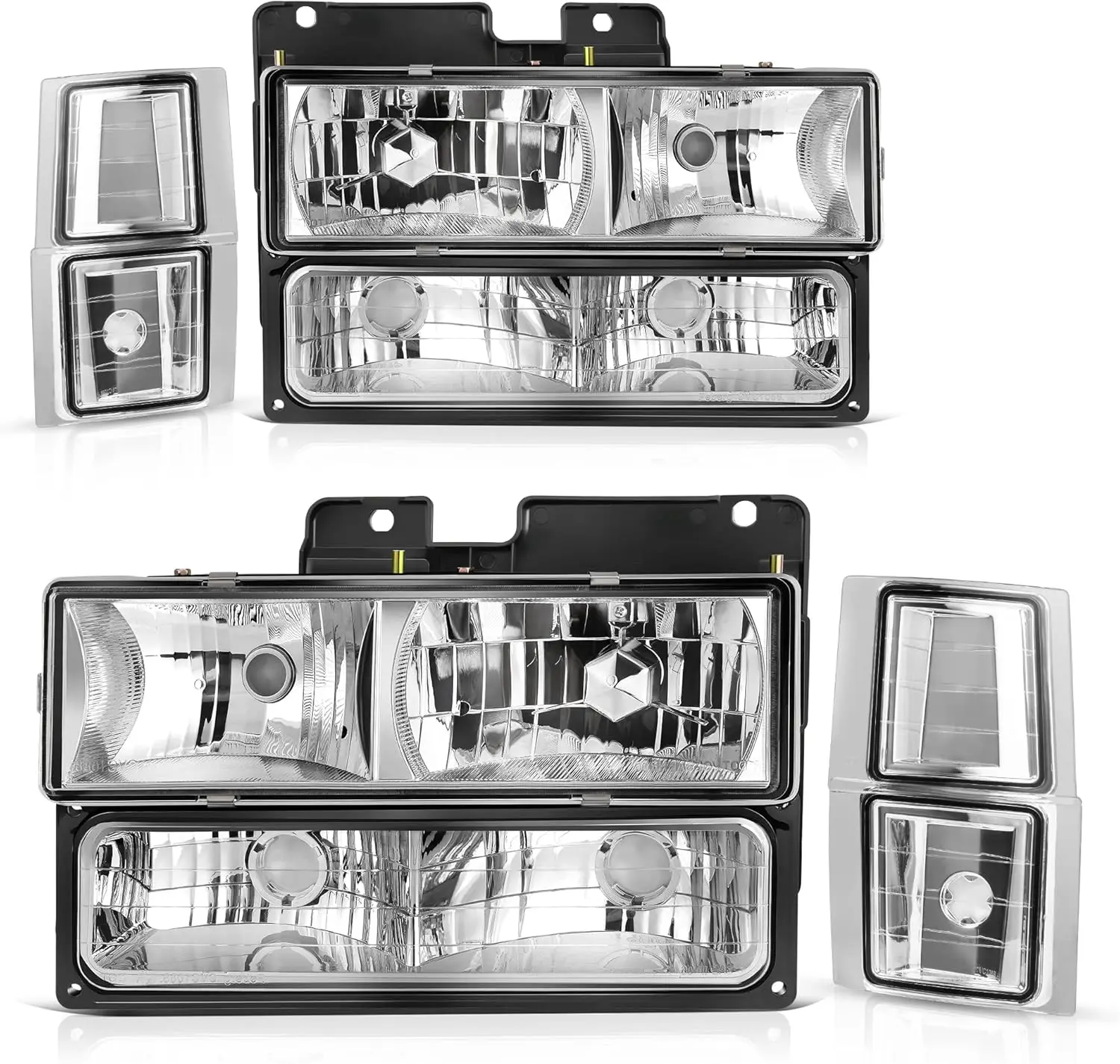 Headlight Assembly Replacement for 94-99 Chevrolet C/K Series 1500 2500 3500 C/K 1500 Suburban 2500 Suburban/95-99 Tahoe/9