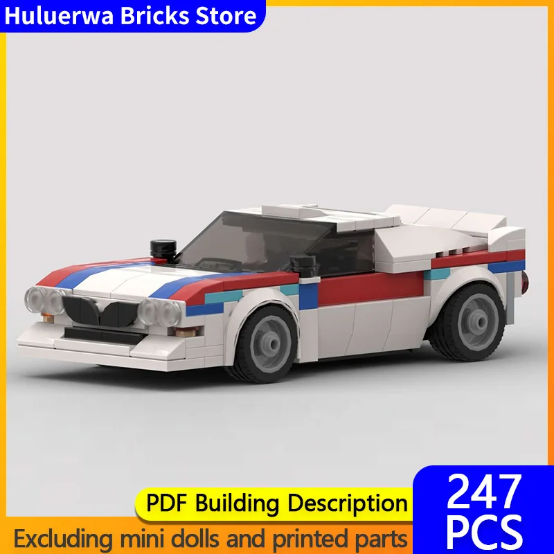 

Модель городского автомобиля MOC, строительные кирпичи, ралли 037, гоночный автомобиль с заднем приводом, модульная технология, детские праздничные подарки, сборка игрушек, костюм