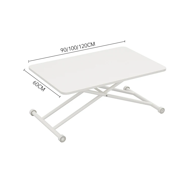 

Living Room Height Adjustable Standing Desk Converter Sit Stand up 24x47 Inch Portable Size Air Powered Office Laptop Table