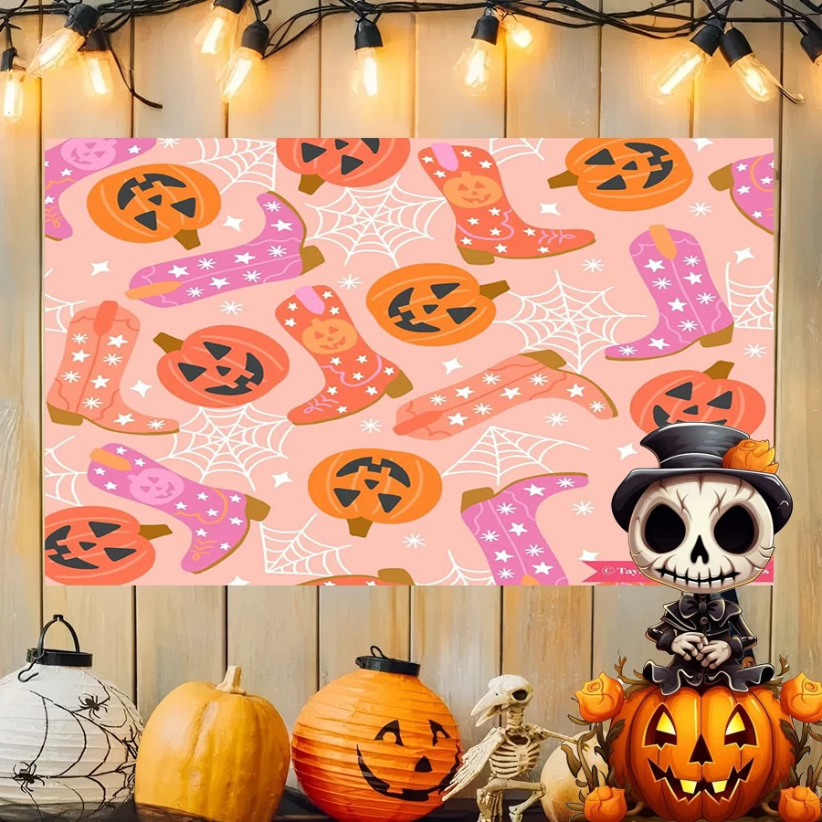 Halloween Cute Pattern Background Cloth Hanging Cloth Bedroom Bedside Decorative Wall Cloth Rental Dormitory Tapestry