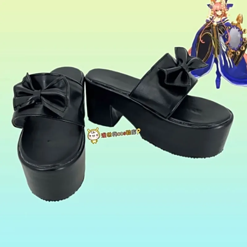 

Game Fate/Grand Order Tamamo no Mae Cosplay Shoes Anime Cos Comic Cosplay Costume Prop Shoes for Halloween Party Accessories