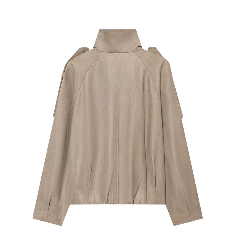Autumn Women's Jackets Blouse 2026 New Fashion Short Turtleneck Warm Jacket Coats Women's Fall Chic Street Youth Outerwear Coats