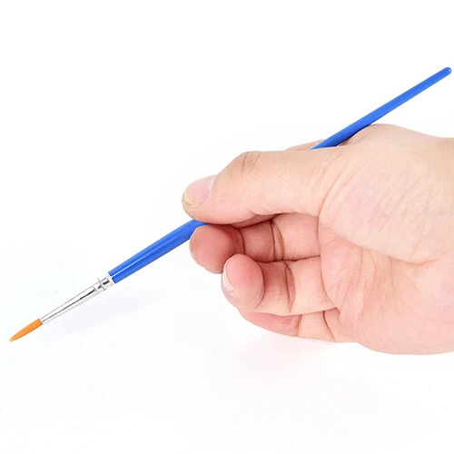 New 10Pcs Nylon Hair Artist Paint Brush Acrylic Watercolor Round Fine Hand Point Tip