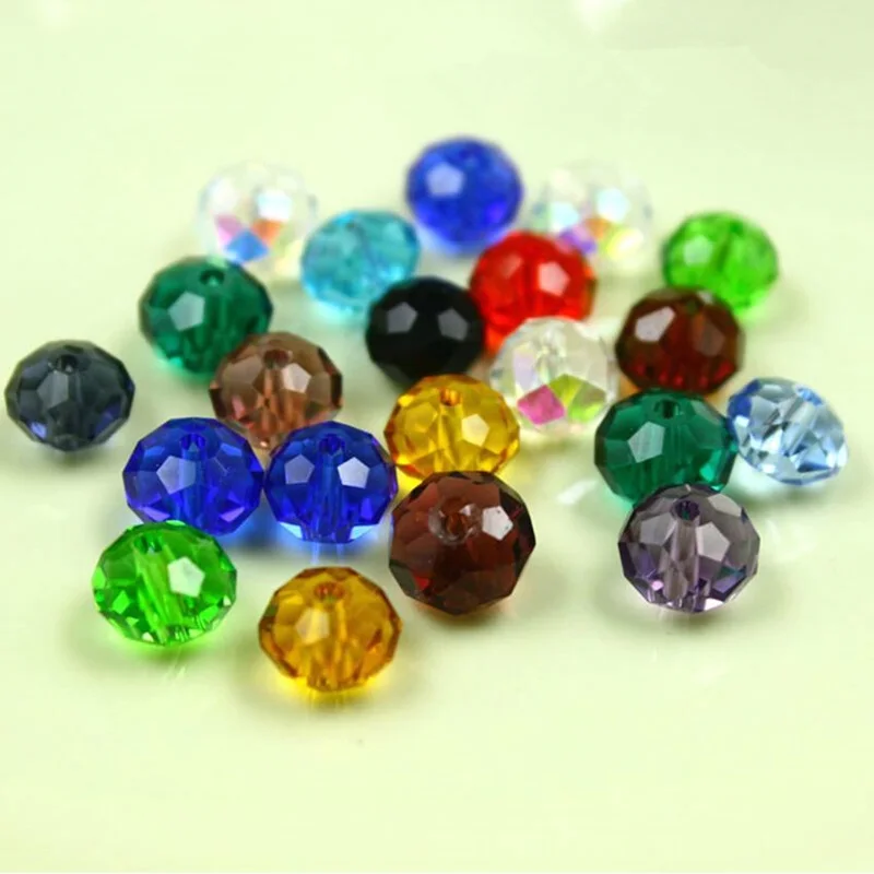 2 3 4 6 8 10 12mm Faceted Rondelle Austria Crystal Glass Beads for DIY Jewelry Making Earring Bracelets Necklaces Accessories