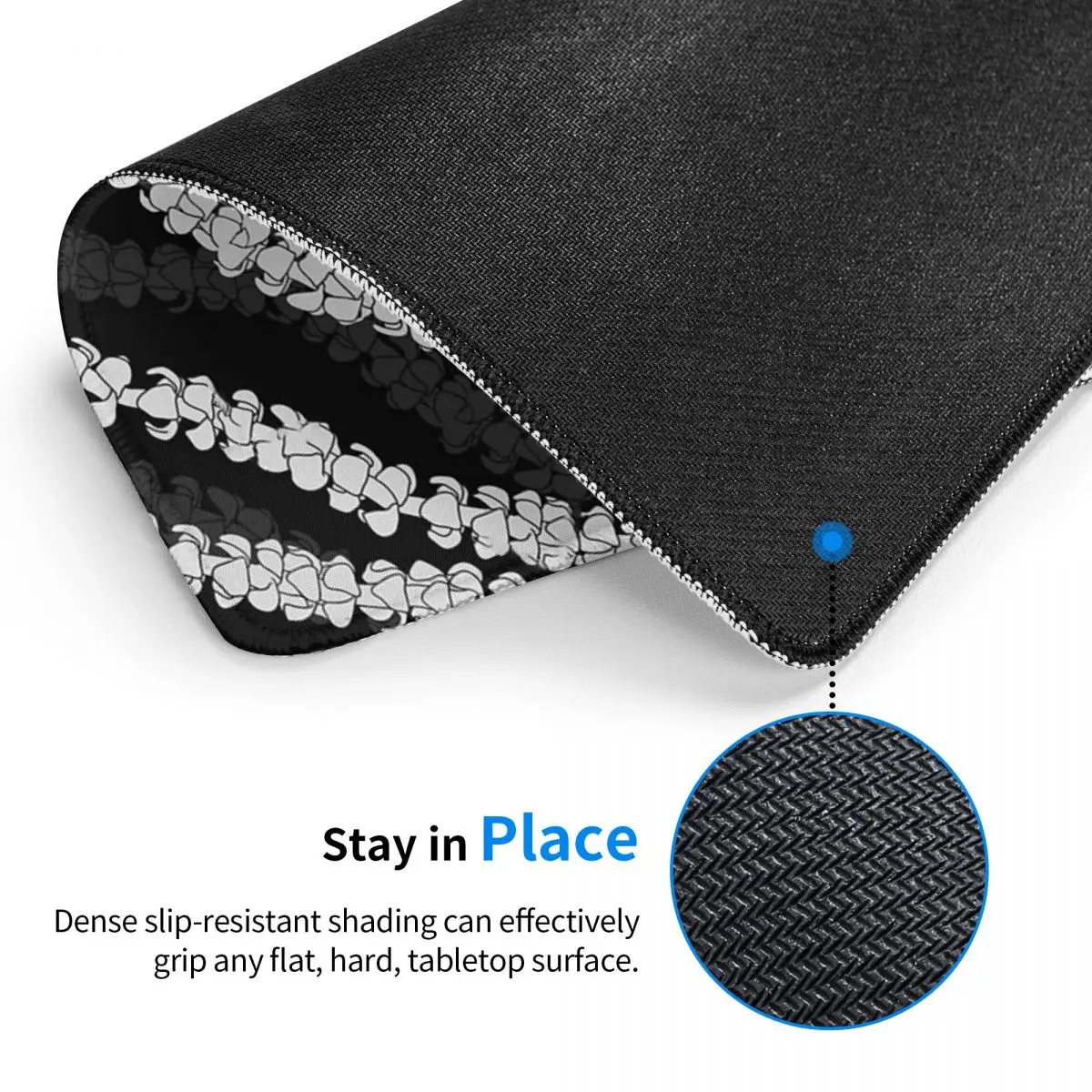 Puakenikeni Single Leis On бирюзовый коврик для мыши, компьютерная клавиатура, коврик для мыши, игровой коврик для ПК, офисные аксессуары, настольные коврики