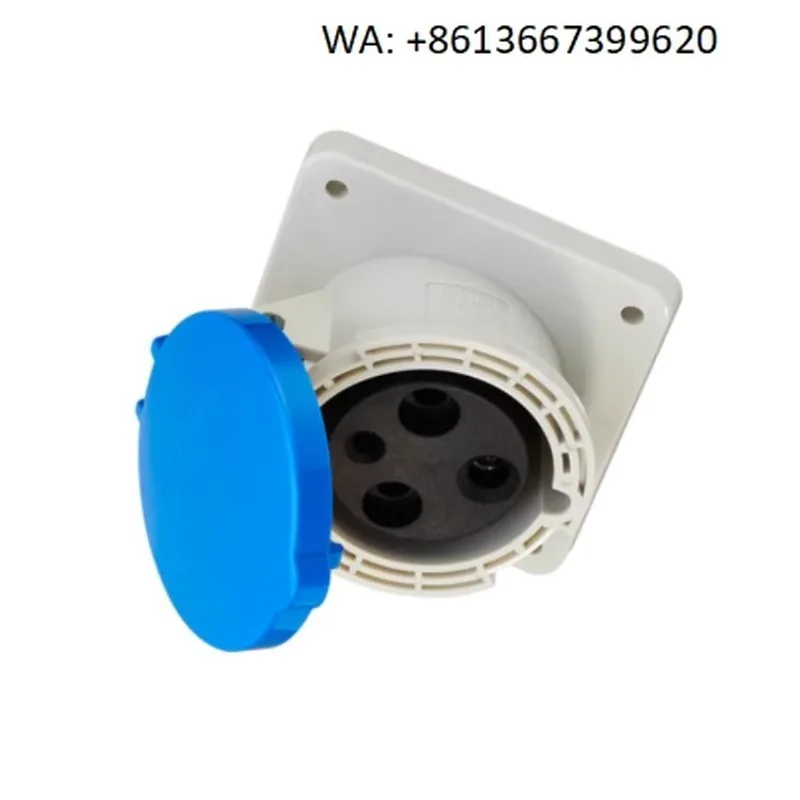 

Промышленная вилка 63А, скрытая розетка, косая TYP-3901/3918/3923