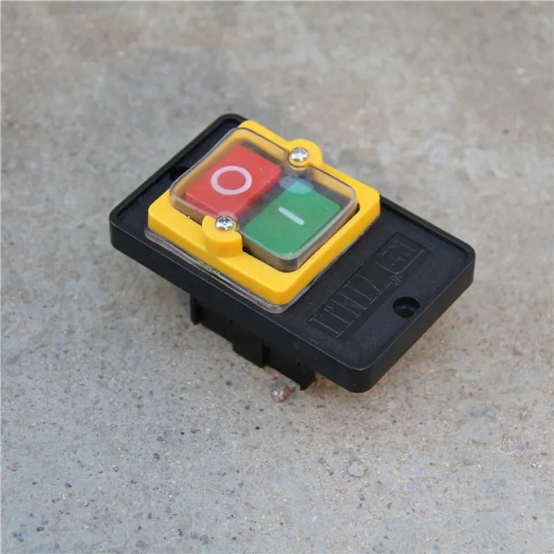 Waterproof Start Switch Button Switch 380V Press Button Bench Drill Switch 10A Drilling Machine Accessories