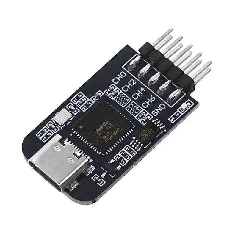 Professional 8 Channel 24Mhz Mini Logic Analyzer DLA V2.1 Type-C Portable Debug Tool for MCU ARM FPGA Digital Circuit Analysis