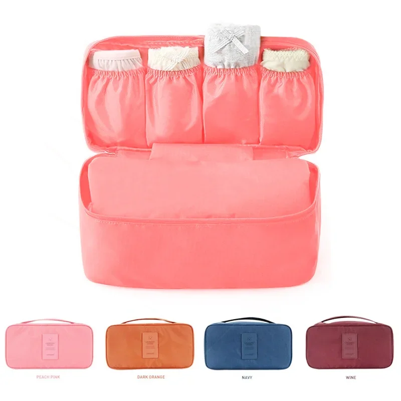 Travel Essentials Storage Bag Luggage Suitcase Pouch Zip Cases Clothes Bra Cosmetic Underwear Organizer Women's