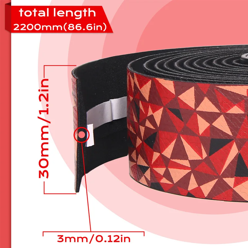 BUCKLOS Bicycle Handlebar Tape PU EVA Bent Gradient Cycling Road Bike Tapes Racing Comefortable Non-Slip Mountain Bike Bar Tape