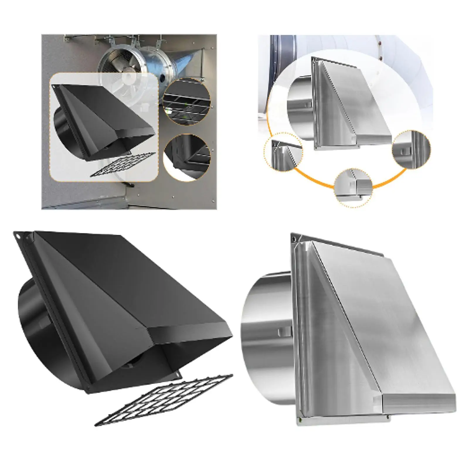 Dryer Vent Cover Outside Accessories Easy Installation Versatile Protection