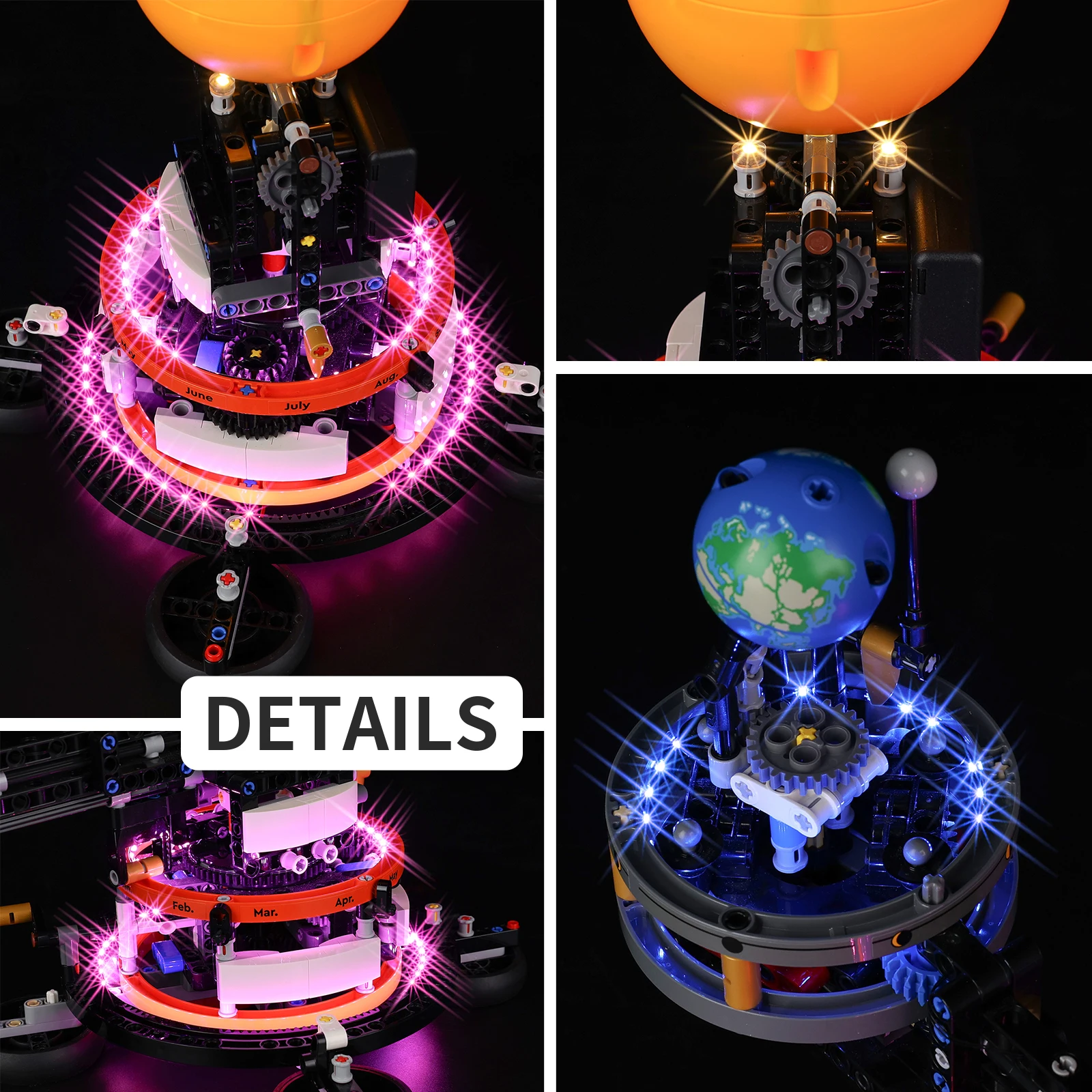 Led Light Kit for LEGO Planet Earth and Moon in Orbit 42179