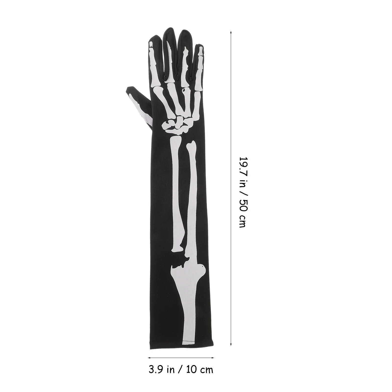 Long Arm Gloves 1 Pair Halloween Full Finger Costume for Cosplay Party Winter Wear Creepy Hand Accessory