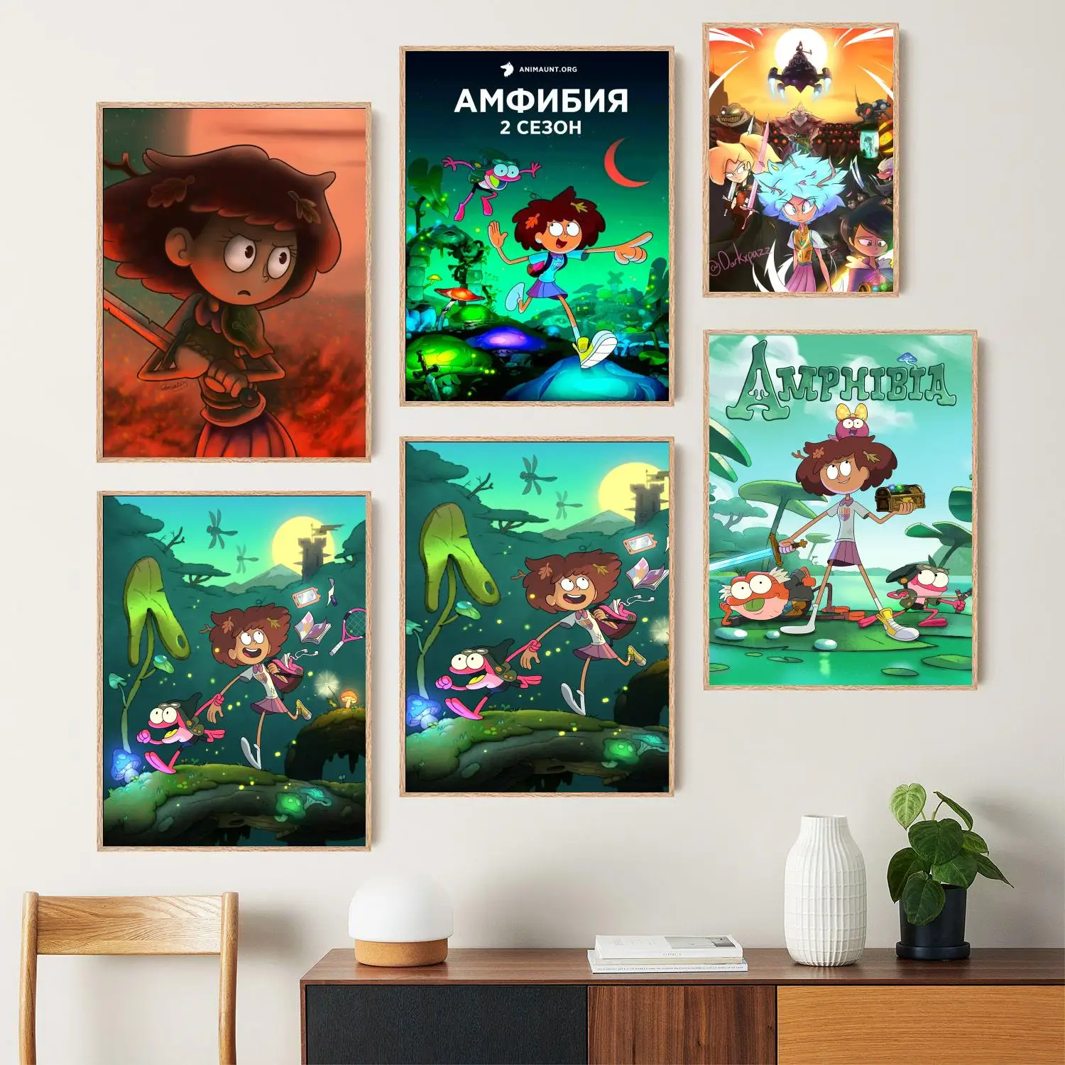 amphibia Canvas Art Poster and Wall Art, Picture Print, Modern Family Bedroom Decor