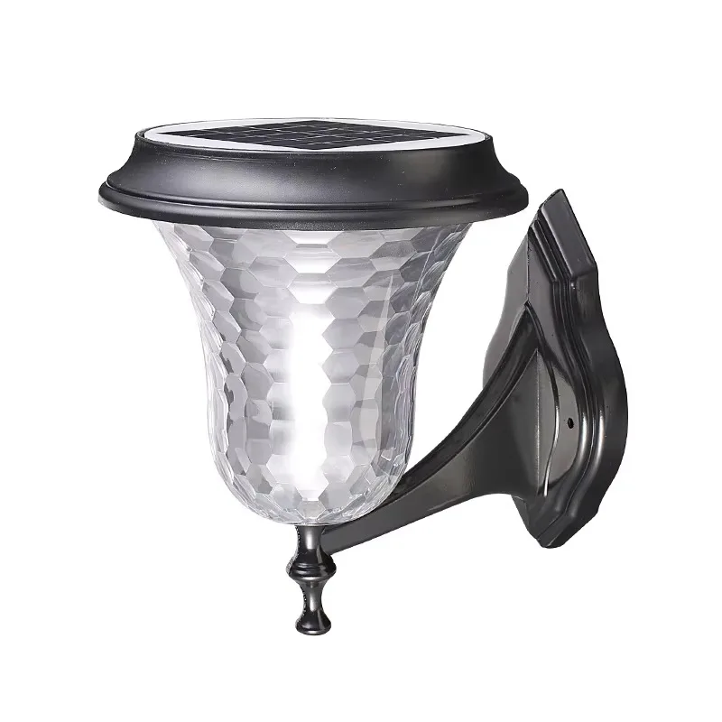 【2026】Outdoor Wall Lamp With LED Light Source Solar Power Supply PC Body And Aluminum Base Polycarbonate Diffuser - view 4