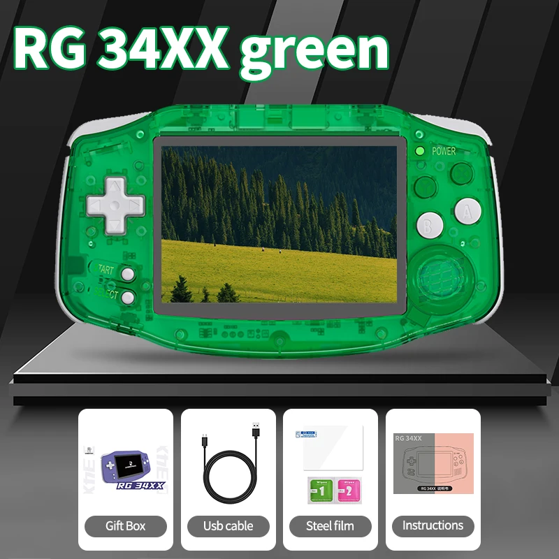 Anbernic RG34XX Handheld Game Console 3.4 inch IPS 720*480 Screen Linux System HDMI Compatible 3500 mAh Video Game Console image 3