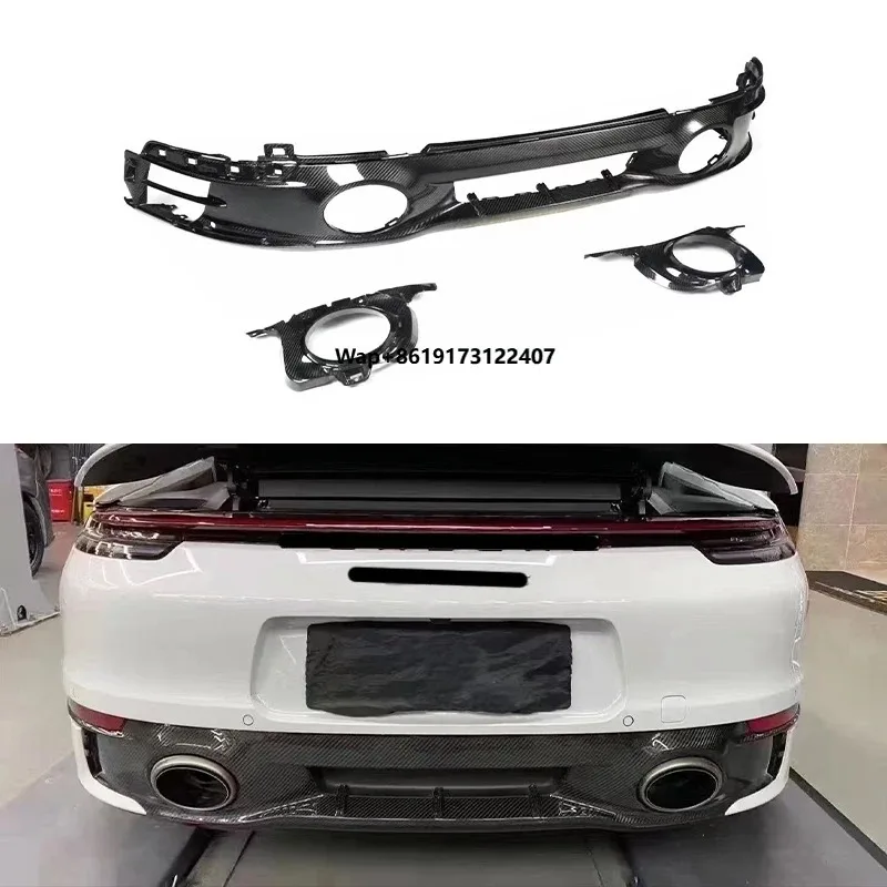 

2019-2024 High-Value Carbon Fiber Rear Bumper Lip Upgrade Kit Lightweight New Condition for 911 Carrera S 4S 992 Exclusive