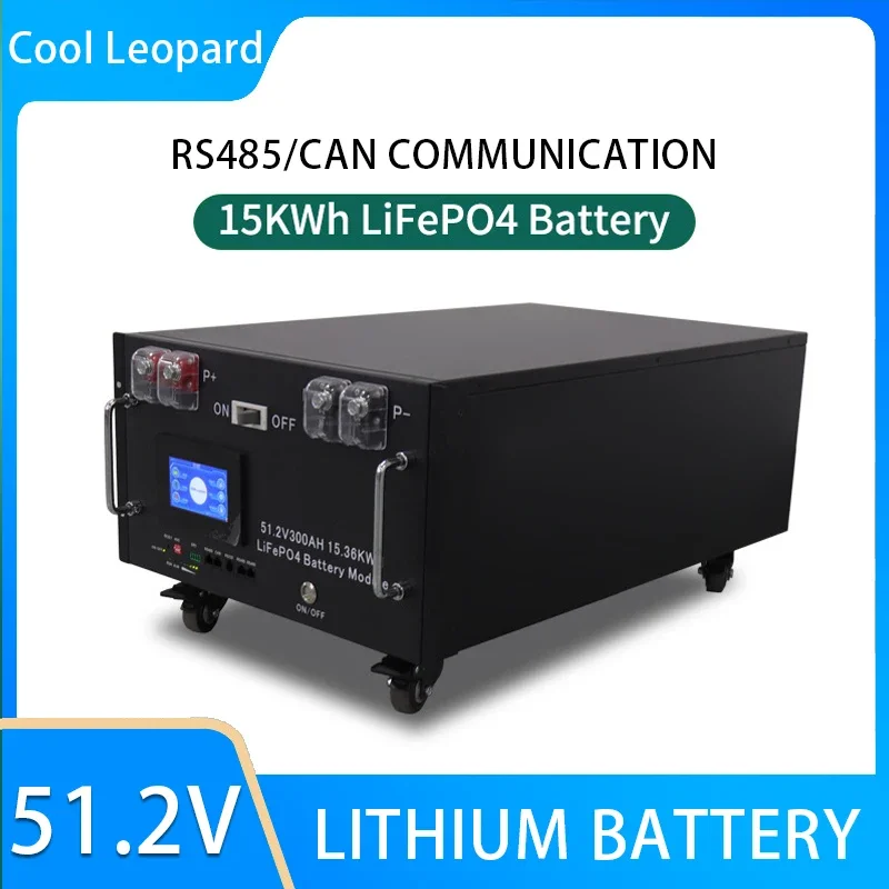 太陽光発電の家庭用電源,大容量,リチウム電池,リン酸鉄,商用,15kwh,48v,300ah