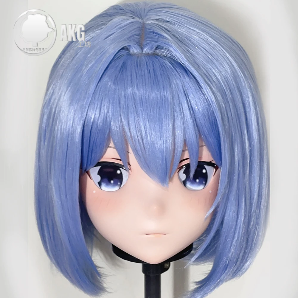 (AL19)Customize Character Crossdressing Female/Girl Resin Full/Half Head With Lock Anime Cosplay Japanese Animego Kigurumi Mask