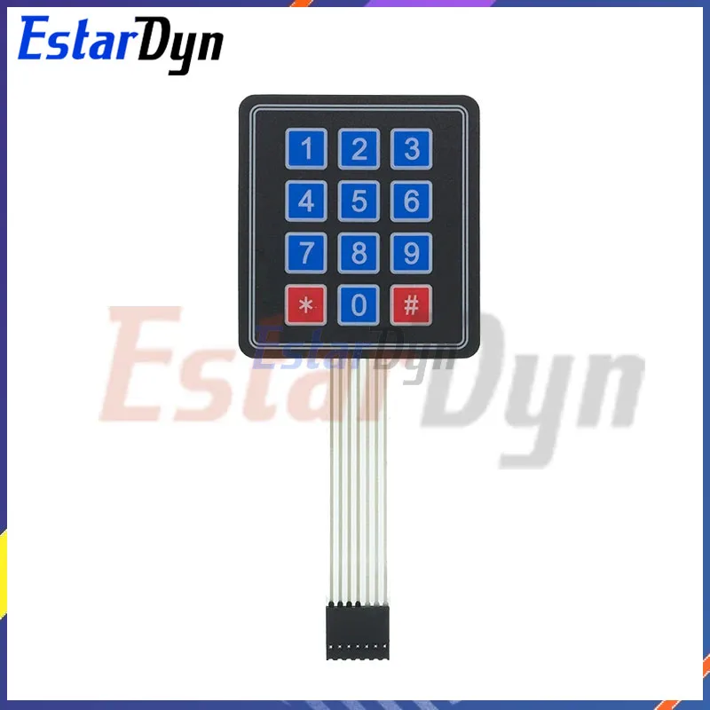 4 12 16 20 Key Button Membrane Switch 1x4 3x4 4x4 4x5 Keys Matrix Array Keyboard Keypad Control Panel DIY Kit For Arduino