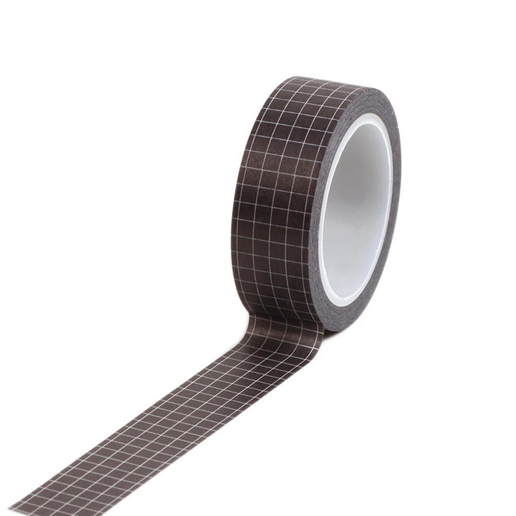 

7 Pcs Washi Tapes Pure Color Grid Paper Student Stationery DIY Decorative Craft Supplies Easy No Residue