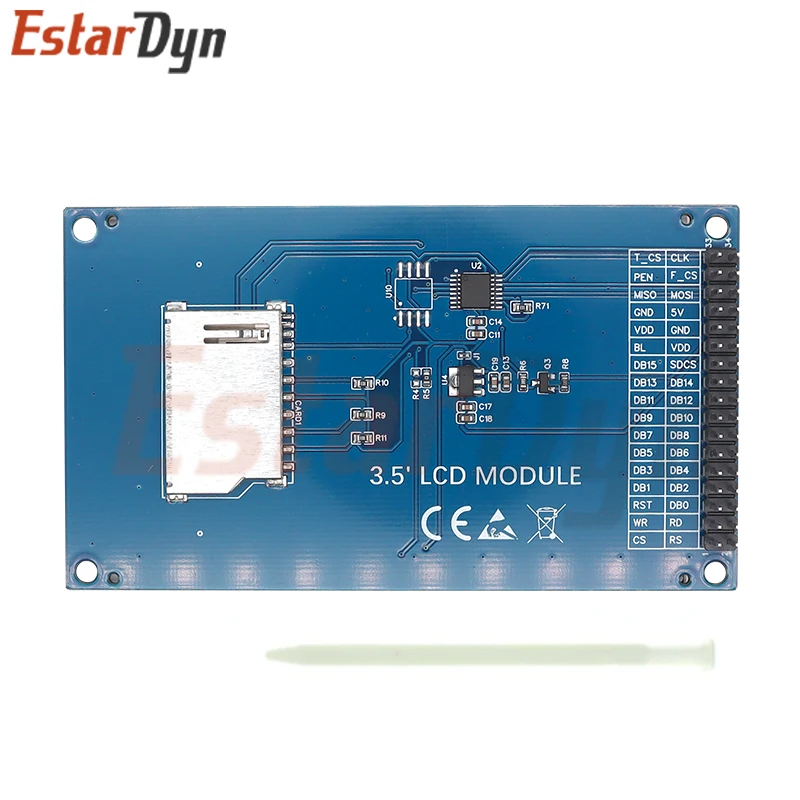 TFT LCD Touch Screen Board com toque, módulo, 480x320, ST7796U IC, display para Arduino UNO MEGA2560, 3,5"