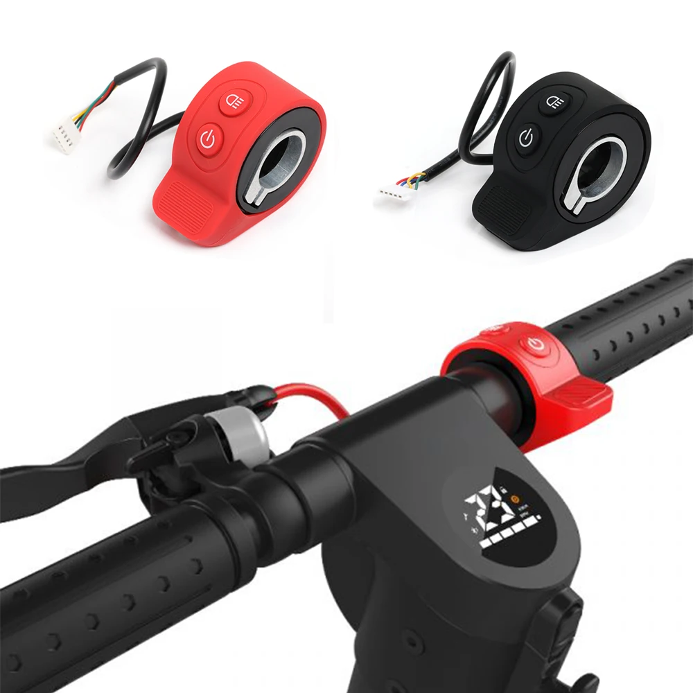 Button Thumb For HX X7 X8 Electric Scooter Accelerator Throttle Switch Turn On Off Lamp Light Speed Control Parts Accessories