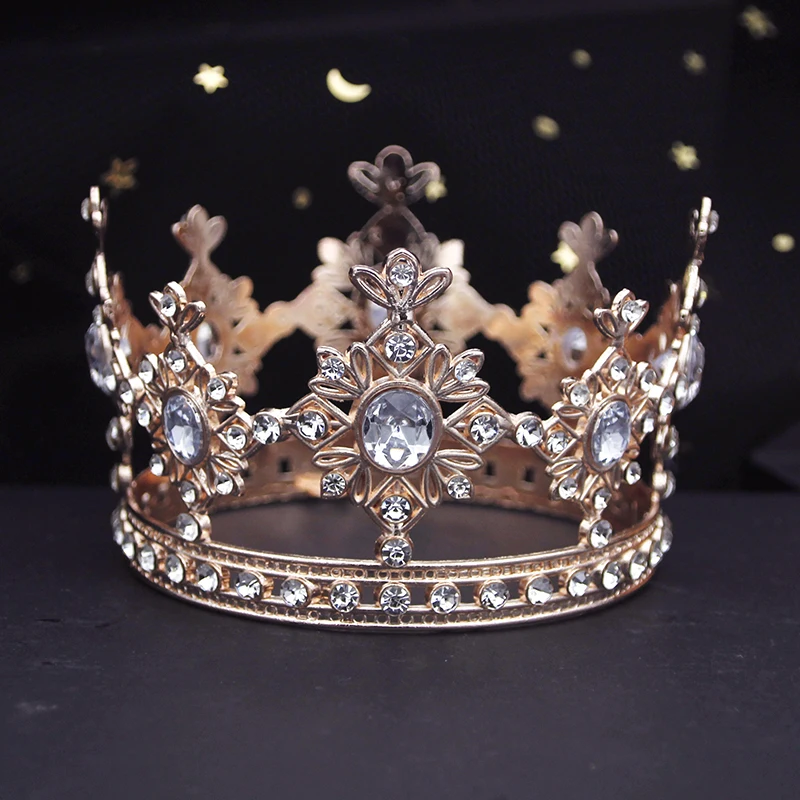 Small Crown for Girls Birthday Royal Diadem Doll Tiaras and Crowns Haii Jewelry Party Prom Little Crown Cake Decoration