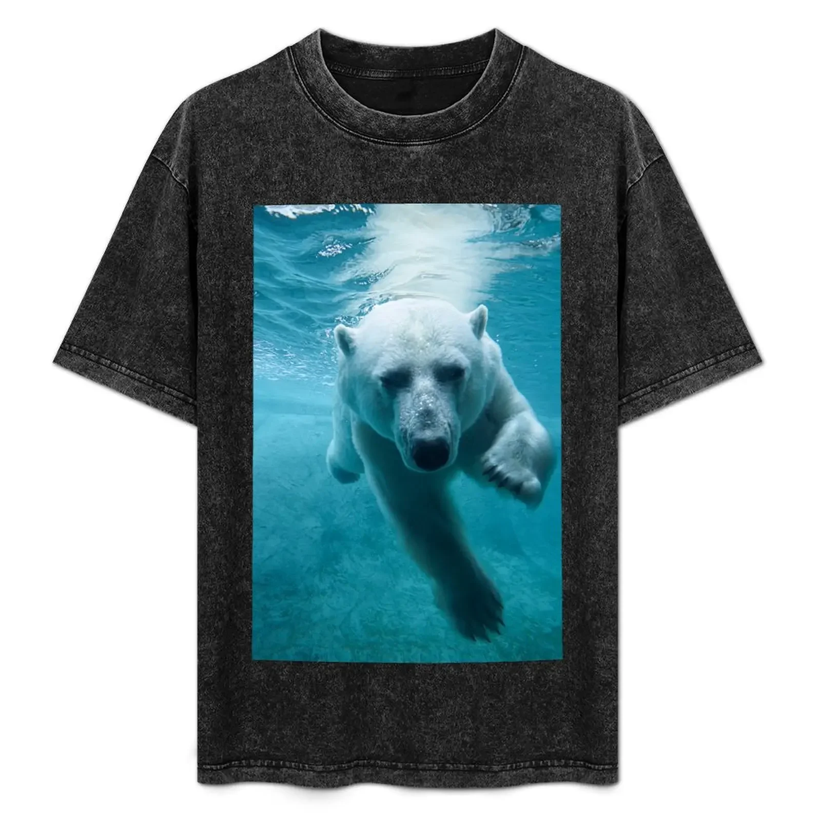 

Polar Bear Swimming T-Shirt Clothing oversized fashion shirts t shirt for men