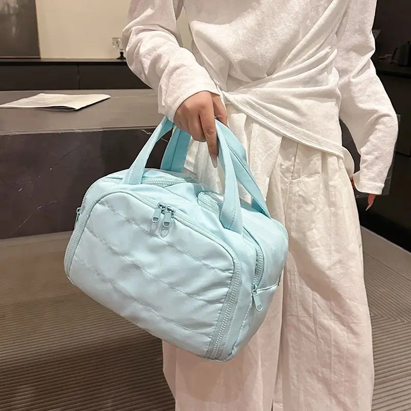 

Портативная дорожная сумка большой емкости, водонепроницаемая многослойная сумка для хранения, ручная косметичка с высоким эстетическим значением