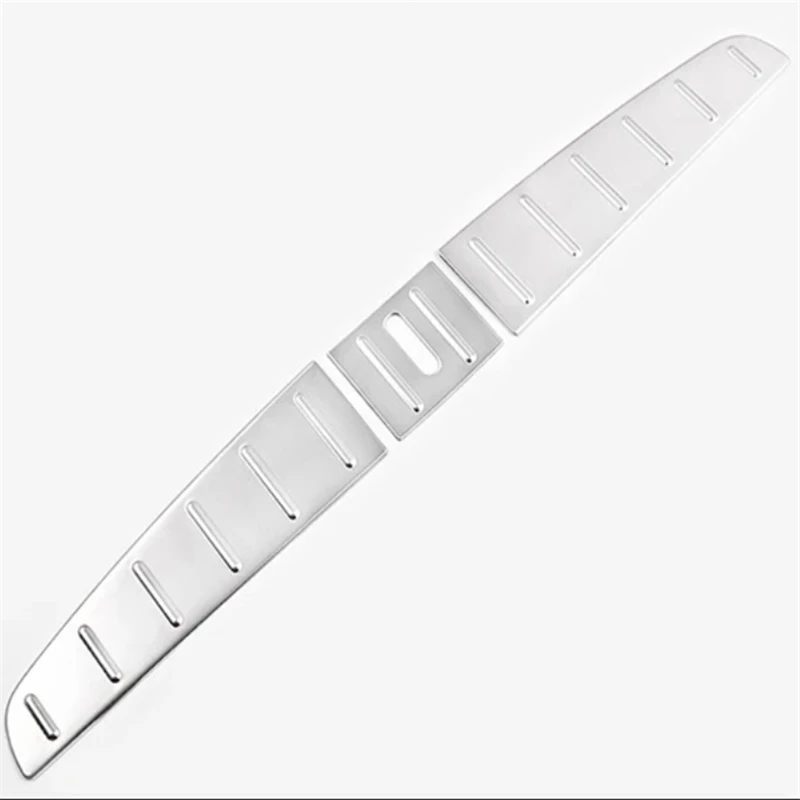 WELKINRY For Tesla Model X 2015-2023 Car Tail Rear Box Gate Trunk Boot Doorsill Threshold Scuff Guard Protective Pedal Trim