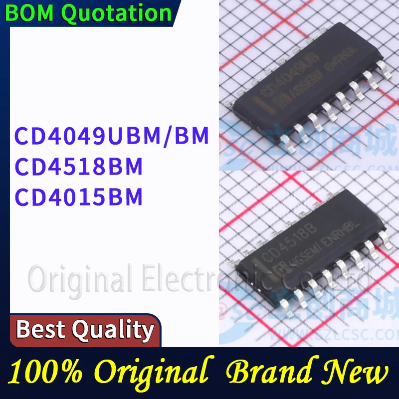 

5pcs/lot CD4049UBM CD4049BM CD4518BM CD4015BM In stock Original High quality