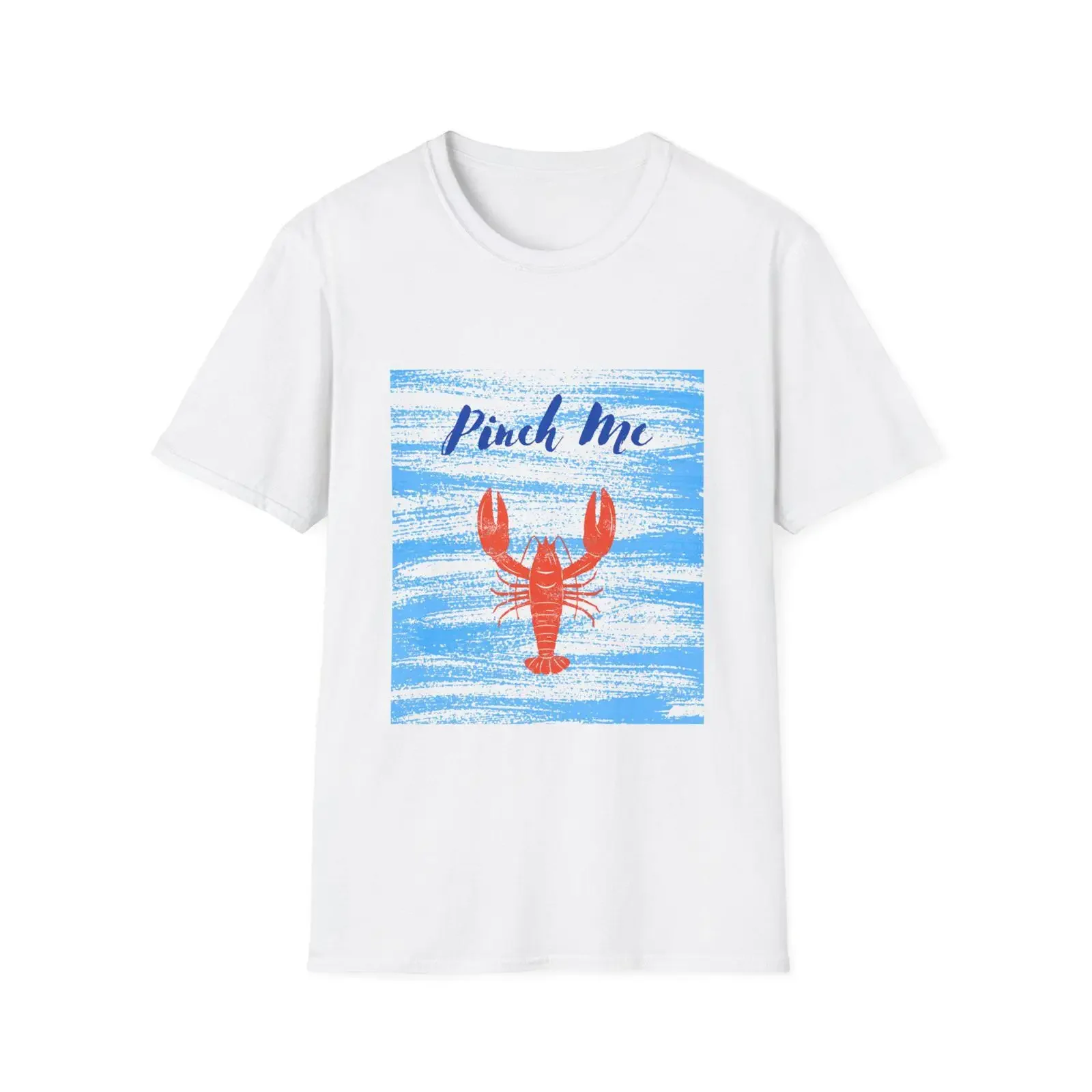 Lobster Pinch Me T Shirt Fun Summer Beach Nautical Vacation Apparel Seafood Lover's Top vintage Washed Comfortable homme