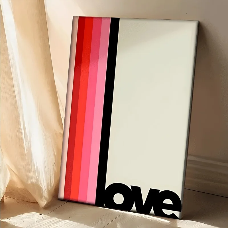 Póster en lienzo con temática de amor elegante para el día de San Valentín, perfecto para sus diversas necesidades de decoración. Un regalo de vacaciones atento, inmediatamente.
