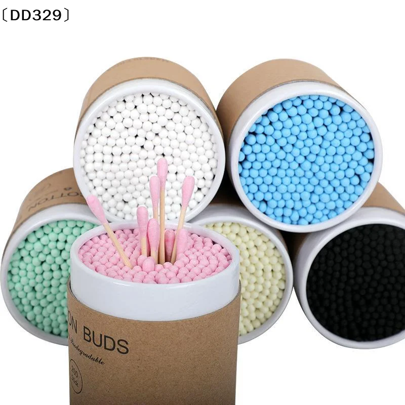 200Pcs/box Wood Sticks Soft Cotton Buds Bamboo Baby Cotton Swab Cleaning Of Ears Tampons Cotonete Pampons Health Beauty〔DD329〕