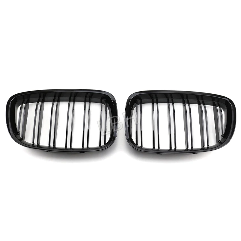 

Fit for 2009-2016 BMW 5 Series GT F07 Bright Black Front Kidney Grille Mesh Racing Grills Air Intake Radiator Ventilation Grid