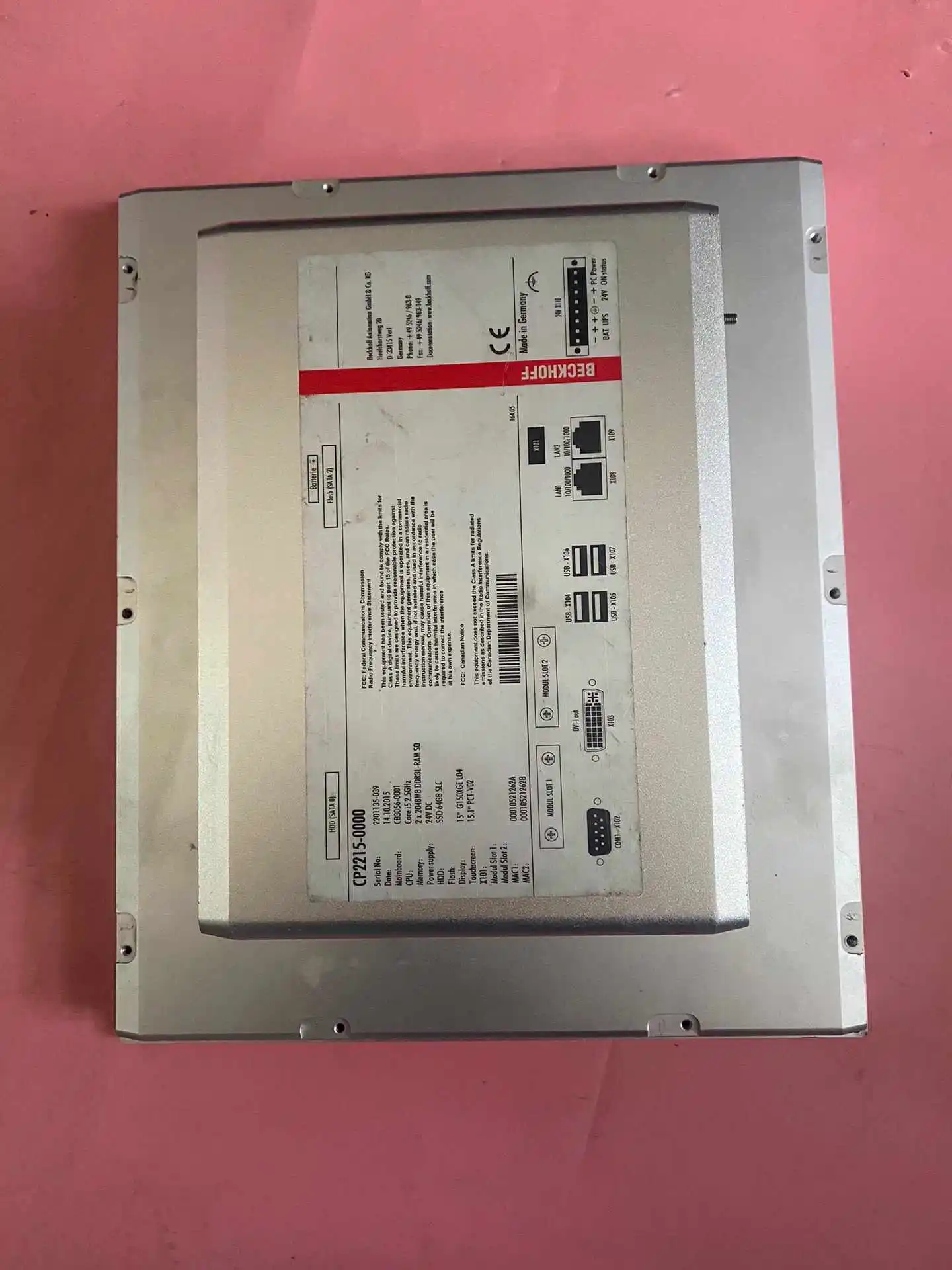 CP2215-0000 Operation Panel for Beckhoff