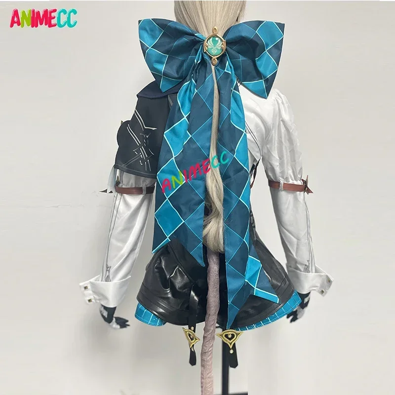 ANIMECC in Stock XS-XL Lynette Cosplay Genshin Impact Costume Wig Fontaine Magician Anime Game Halloween Party Outfit for Women