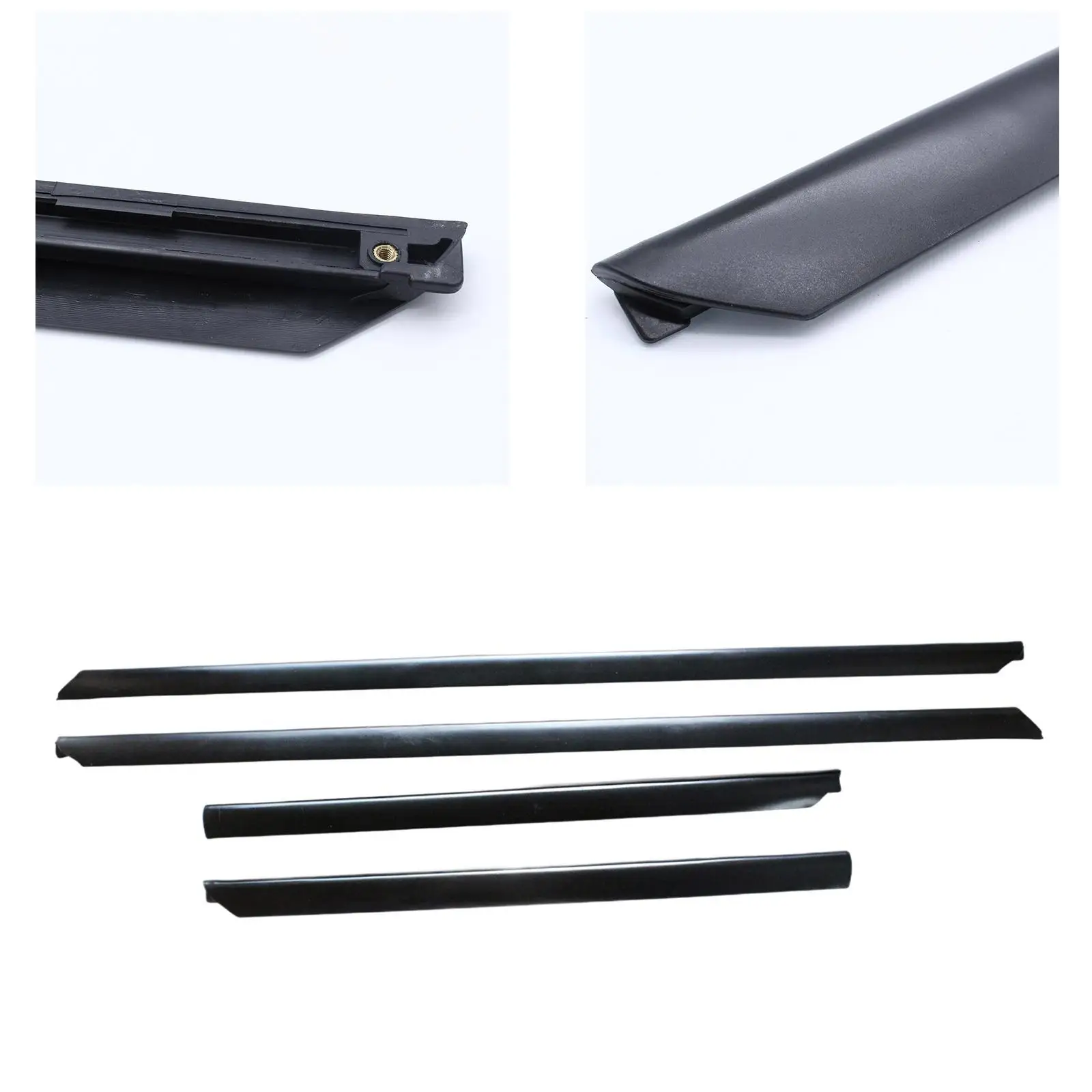 

4x Car Door Trim Strip Car Protection Rubber for Audi A4 B5 1995-2001