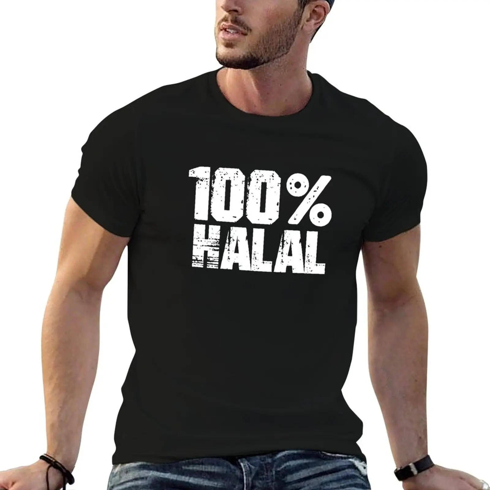 100 Percent Halal T-Shirt t shirts for man graphic vintage man t shirt designer man t shirts for men T-shirt