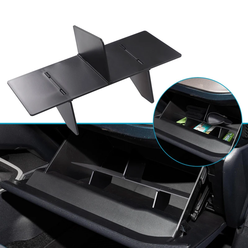 

Co-pilot Glove Box Partition Organizer Storage Rack Shelf For Ford Bronco 2021 2022 Storage Board Clapboard Car Accessories