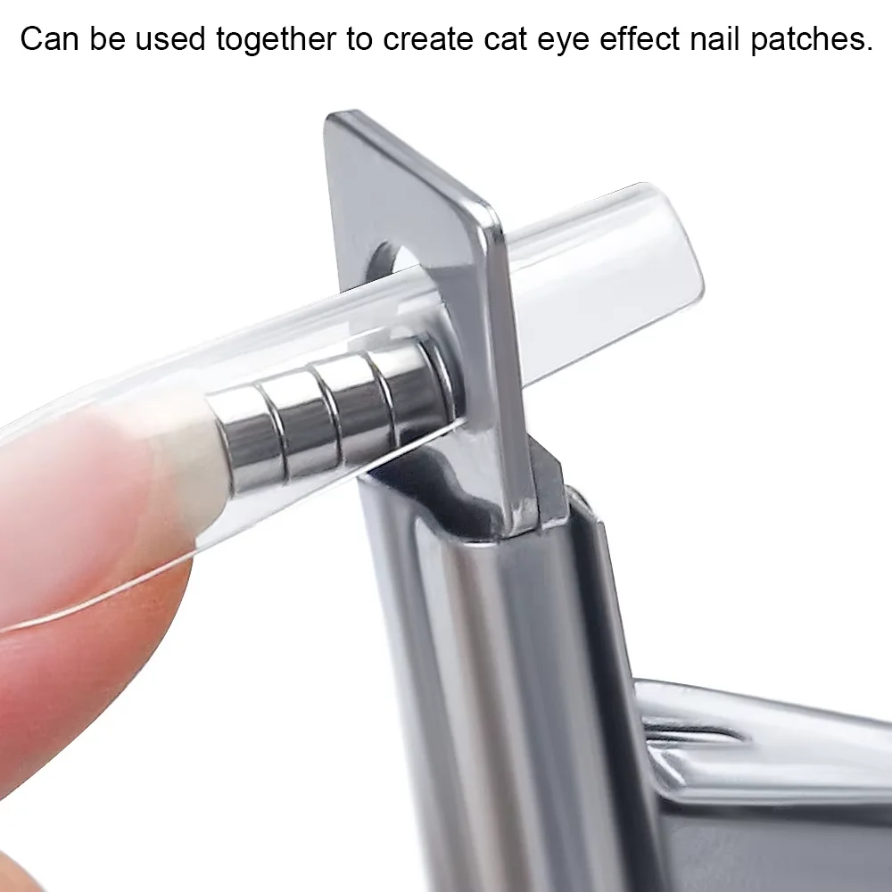 Acrylic Nail Cutter Stainless Steel Clipper Scissors U Word False Tips Trimmer Manicure Tools Straight Cut Kit With 12pcs Magnet view 3