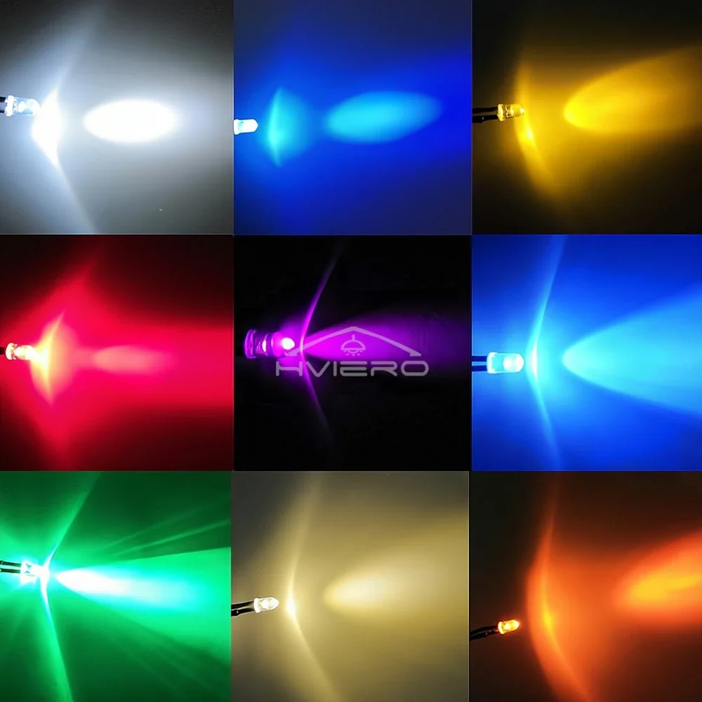 5/10/20/50/100PCS 5mm 12v Pre-wired Round Led Lamp Ultra Bright Diffused Diy Decoration Lights Home Disco Park Staircase Ceiling