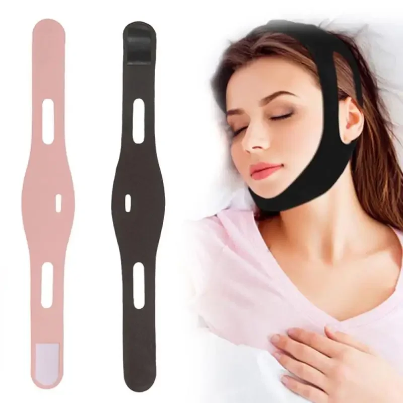 1pc Anti Snore Stop Snoring Chin Strap Belt Anti Apnea Jaw Solution Support Woman Man Health Sleeping Personal Health Care Tools