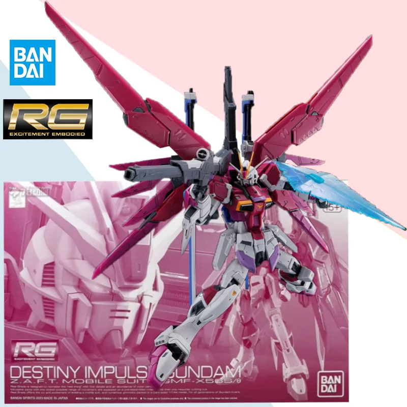 

Bandai Genuine RG1/144 DESTINY IMPULSE GUNDAM MOBILE ZGMF-X56S/θ Anime Action Figure Gift Collection Assembly Model Ornaments