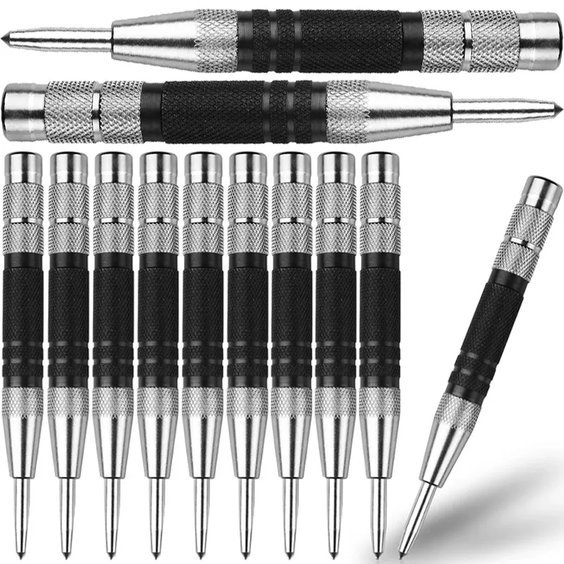 

Automatic Center Puncher Hole Marker Wood Metal Glass Plastic Spring Locator Heavy Duty Punch Carpentry Automatic Hand Tools