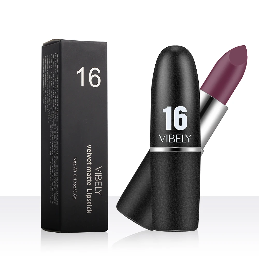 Rossetto opaco a lunga durata impermeabile blu marrone rossetto Stix 29 colori trucco professionale per le donne Sexy bellezza Comstices