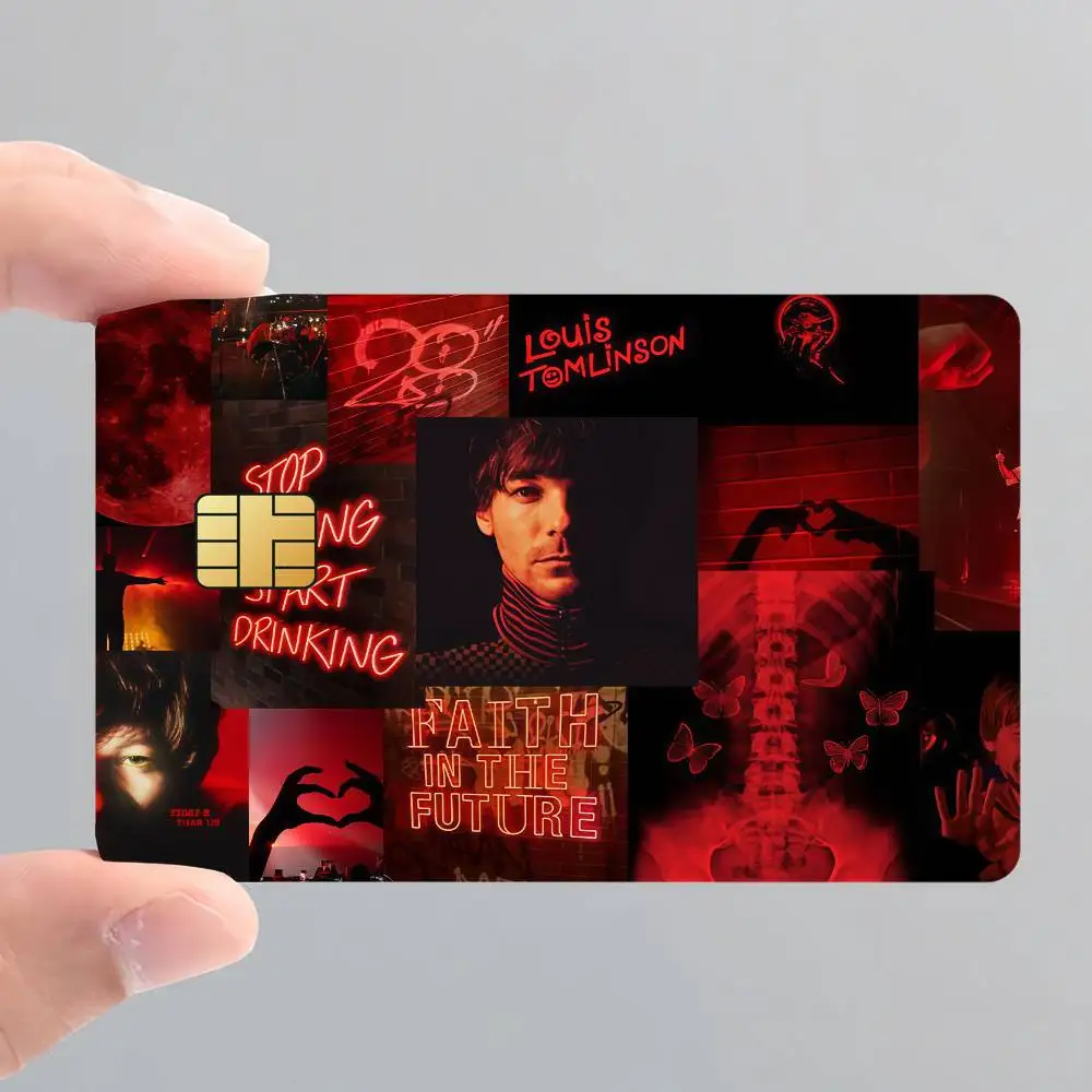 Louis T-Tomlinson creative Bank card Sticker Covers Chip Cards Credit Card Skins Scratch protection