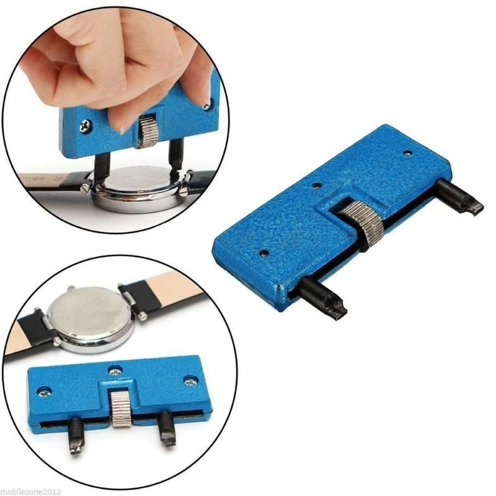 Portable Adjustable Watch Opener Back Case Tool Watch Battery Remover Change Tool Screw Wrench Repair Kit for Watchmaker