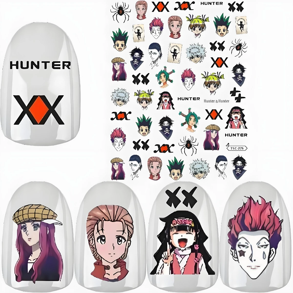 

TSC-275 ハンター×ハンター,HUNTER×HUNTER,GON·FREECSS, Anime 3d Nail Art Stickers Nail Stickers
